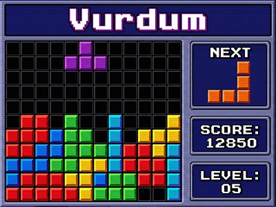 Tetris oyunu ekran görüntüsü
